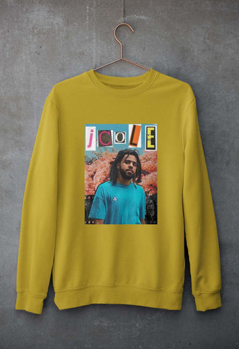 J. Cole Unisex Sweatshirt for Men/Women-mustard yellow-Ektarfa.online