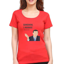 Load image into Gallery viewer, Michael Scott T-Shirt for Women-Red-Ektarfa.online
