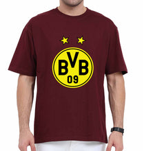 Load image into Gallery viewer, Borussia Dortmund Oversized T-Shirt for Men-Maroon-Ektarfa.online
