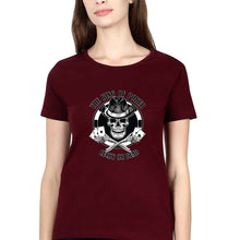 Load image into Gallery viewer, Poker T-Shirt for Women-Maroon-Ektarfa.online
