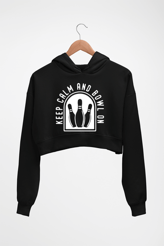 Bowling Crop HOODIE FOR WOMEN-Black-Ektarfa.online