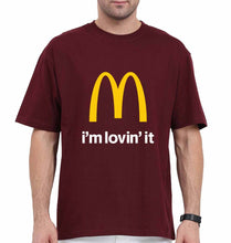 Load image into Gallery viewer, McDonald’s Oversized T-Shirt for Men-Maroon-Ektarfa.online
