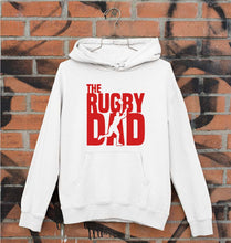 Load image into Gallery viewer, Rugby Dad Unisex Hoodie for Men/Women-White-Ektarfa.online
