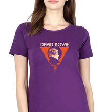 Load image into Gallery viewer, David Bowie T-Shirt for Women-Purple-Ektarfa.online
