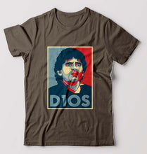 Load image into Gallery viewer, Diego Maradona T-Shirt for Men-Olive Green-Ektarfa.online
