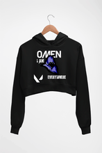 Load image into Gallery viewer, Valorant Crop HOODIE FOR WOMEN-Black-Ektarfa.online
