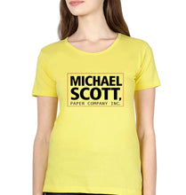 Load image into Gallery viewer, Michael Scott T-Shirt for Women-Yellow-Ektarfa.online

