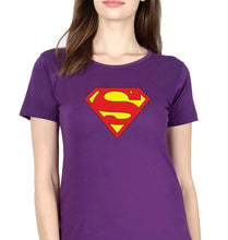 Load image into Gallery viewer, Superman T-Shirt for Women-Purple-Ektarfa.online

