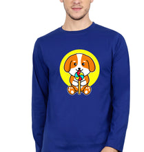 Load image into Gallery viewer, Puppy Full Sleeves T-Shirt for Men-Royal blue-Ektarfa.online
