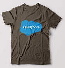 Load image into Gallery viewer, Salesforce T-Shirt for Men-Olive Green-Ektarfa.online

