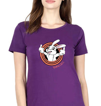 Load image into Gallery viewer, Domrebel Bunny T-Shirt for Women-Purple-Ektarfa.online
