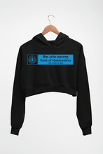 Load image into Gallery viewer, Bank of Maharashtra Crop HOODIE FOR WOMEN-Black-Ektarfa.online
