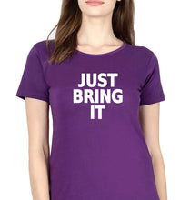 Load image into Gallery viewer, Just Bring IT T-Shirt for Women-Purple-Ektarfa.online
