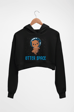 Load image into Gallery viewer, Space Crop HOODIE FOR WOMEN-Black-Ektarfa.online
