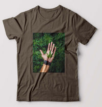 Load image into Gallery viewer, Weed T-Shirt for Men-Olive Green-Ektarfa.online
