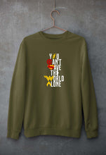 Load image into Gallery viewer, You Can&#39;t Save The World Alone Justice League Unisex Sweatshirt for Men/Women-Olive Green-Ektarfa.online
