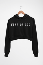 Load image into Gallery viewer, Fear of God Crop HOODIE FOR WOMEN-Black-Ektarfa.online
