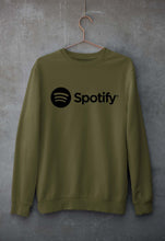 Load image into Gallery viewer, Spotify Unisex Sweatshirt for Men/Women-Olive Green-Ektarfa.online
