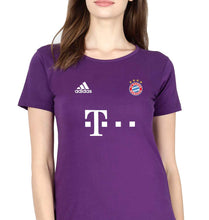 Load image into Gallery viewer, FC Bayern Munich 2021-22 T-Shirt for Women-Purple-Ektarfa.online
