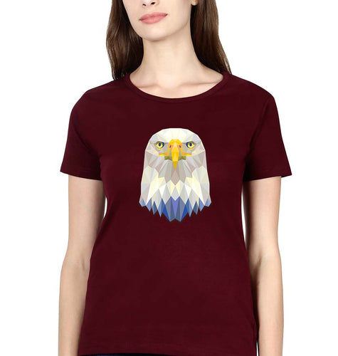 Eagle T-Shirt for Women-Maroon-Ektarfa.online