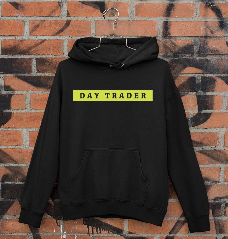 Day Trader Share Market Unisex Hoodie for Men/Women-S(40 Inches)-Black-Ektarfa.online