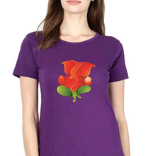 Load image into Gallery viewer, Ganpati JI(Ganesh) T-Shirt for Women-Purple-Ektarfa.online
