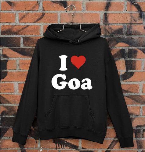 I Love Goa Unisex Hoodie for Men/Women-Black-Ektarfa.online