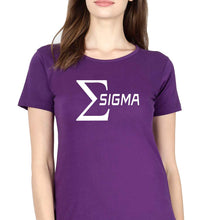 Load image into Gallery viewer, Sigma T-Shirt for Women-Purple-Ektarfa.online
