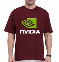 Load image into Gallery viewer, Nvidia Oversized T-Shirt for Men-Maroon-Ektarfa.online
