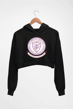 Load image into Gallery viewer, IIT (BHU) Varanasi Crop HOODIE FOR WOMEN-Black-Ektarfa.online
