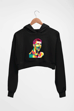 Load image into Gallery viewer, Novak Djokovic Tennis Crop HOODIE FOR WOMEN-Black-Ektarfa.online
