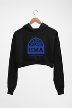 Load image into Gallery viewer, IIMA Ahmedabad Crop HOODIE FOR WOMEN-Black-Ektarfa.online

