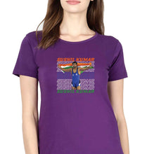 Load image into Gallery viewer, Sushil Kumar T-Shirt for Women-Purple-Ektarfa.online
