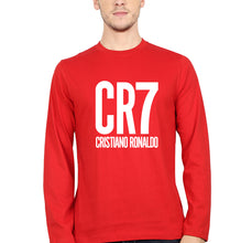 Load image into Gallery viewer, Cristiano Ronaldo CR7 Full Sleeves T-Shirt for Men-Red-Ektarfa.online
