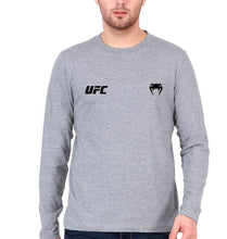 Load image into Gallery viewer, UFC Venum Full Sleeves T-Shirt for Men-Grey Melange-Ektarfa.online
