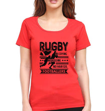 Load image into Gallery viewer, Rugby T-Shirt for Women-Red-Ektarfa.online
