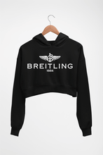 Load image into Gallery viewer, Breitling Crop HOODIE FOR WOMEN-Black-Ektarfa.online
