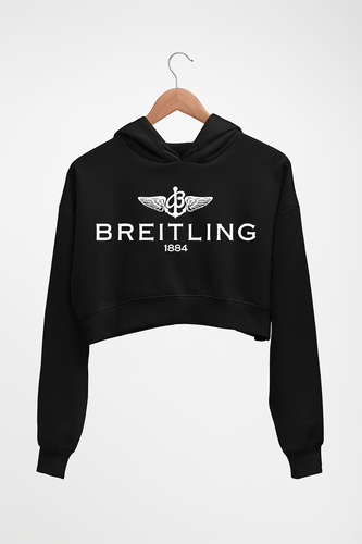 Breitling Crop HOODIE FOR WOMEN-Black-Ektarfa.online