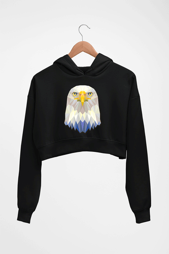 Eagle Crop HOODIE FOR WOMEN-Black-Ektarfa.online