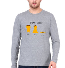 Load image into Gallery viewer, Gym Funny Full Sleeves T-Shirt for Men-Grey Melange-Ektarfa.online
