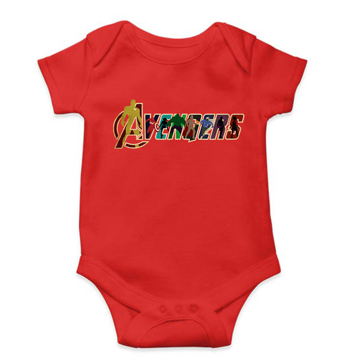 Avengers Kids Romper For Baby Boy/Girl-0-5 Months(18 Inches)-Red-Ektarfa.online