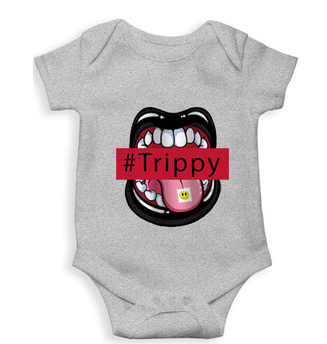 Trippy Kids Romper For Baby Boy/Girl-Grey-Ektarfa.online