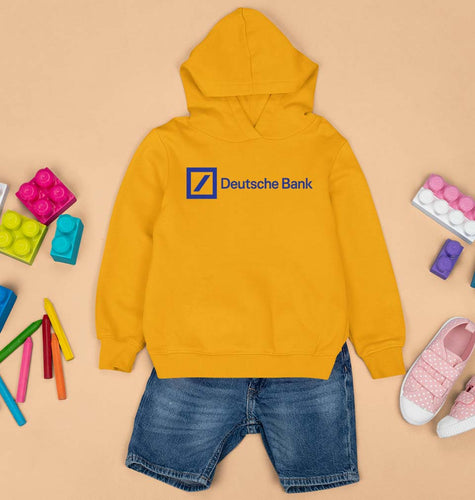 Deutsche Bank Kids Hoodie for Boy/Girl-Mustard Yellow-Ektarfa.online
