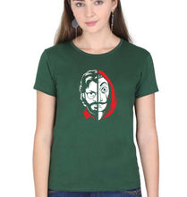 Load image into Gallery viewer, Money Heist The Professor T-Shirt for Women-Dark Green-Ektarfa.online
