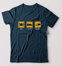 Load image into Gallery viewer, Snooker T-Shirt for Men-Petrol Blue-Ektarfa.online
