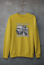 Load image into Gallery viewer, Skull Unisex Sweatshirt for Men/Women-Mustard Yellow-Ektarfa.online
