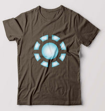 Load image into Gallery viewer, ARC REACTOR Iron Man Superhero T-Shirt for Men-Olive Green-Ektarfa.online
