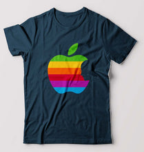 Load image into Gallery viewer, Steve Jobs Apple T-Shirt for Men-Petrol Blue-Ektarfa.online

