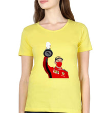 Load image into Gallery viewer, Sebastian Vettel F1 T-Shirt for Women-Yellow-Ektarfa.online
