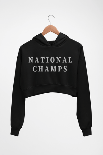National Champs Crop HOODIE FOR WOMEN-Black-Ektarfa.online